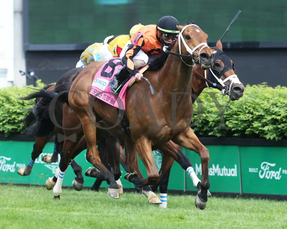 Fast Boat - The Twin Spires Turf Sprint G2 04-30-21 R10 Cd Finish 002 Churchill Downs