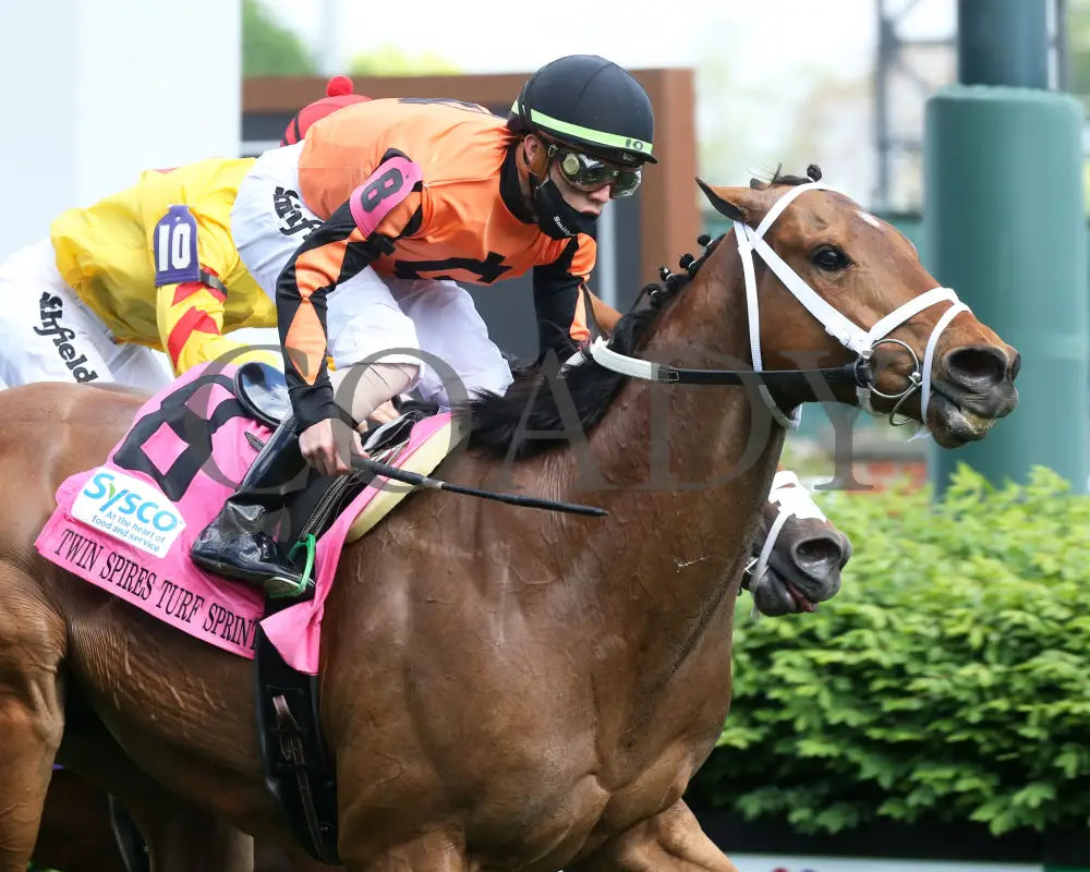 Fast Boat - The Twin Spires Turf Sprint G2 04-30-21 R10 Cd Tight Finish 002 Churchill Downs
