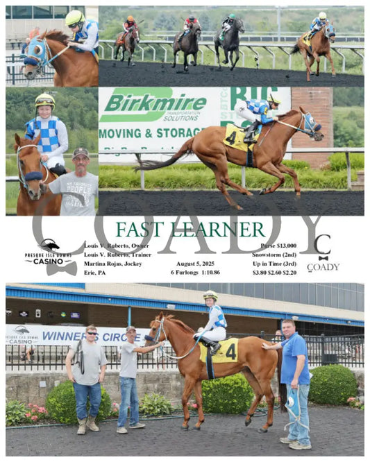 FAST LEARNER - 08-05-25 - R02 - PID Presque Isle Downs