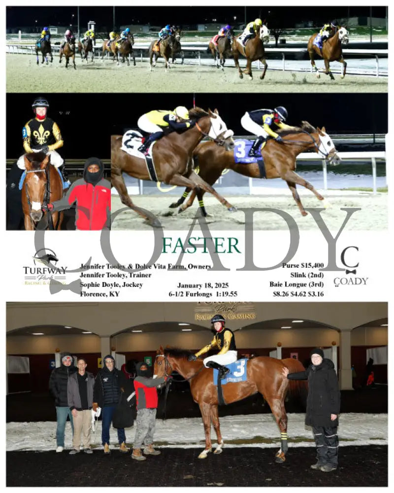 Faster - 011825 Race 04 Tp Turfway Park