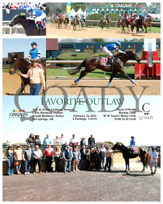 Favorite Outlaw - 02-24-24 R04 Op Oaklawn Park