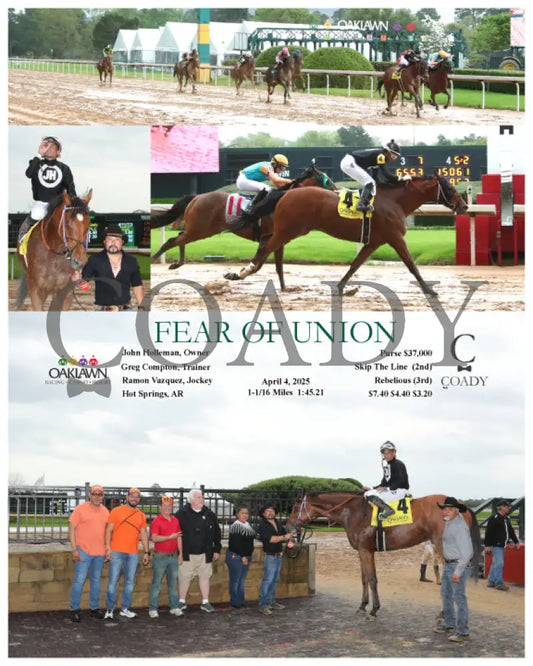 FEAR OF UNION - 04-04-25 - R08 - OP Oaklawn Park