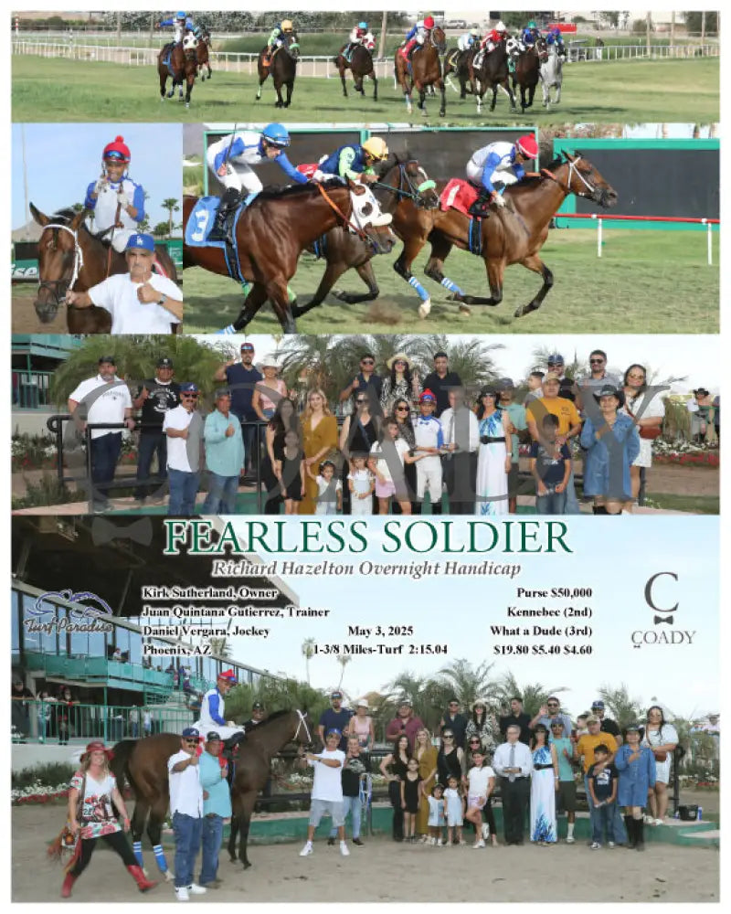 FEARLESS SOLDIER - Richard Hazelton Overnight Handicap - 05-03-25 - R10 - TUP Turf Paradise