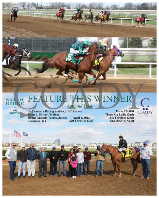 Feature This Winner - Ashland Dash 04-01-23 R06 Srm Photograph