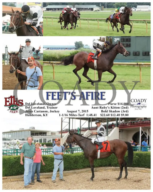 Feet’s Afire - 080715 Race 01 Elp Ellis Park