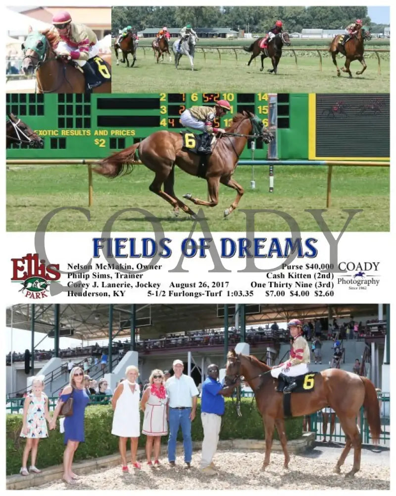 Fields Of Dreams - 082617 Race 03 Elp Ellis Park