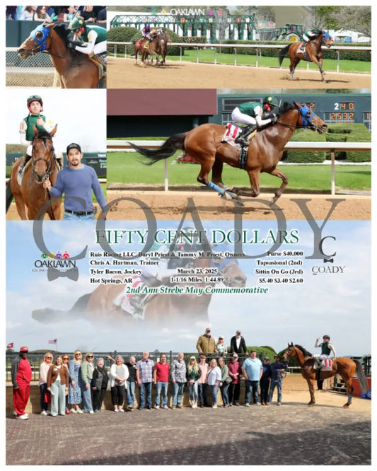 FIFTY CENT DOLLARS - 032325 - Race 06 - OP Oaklawn Park