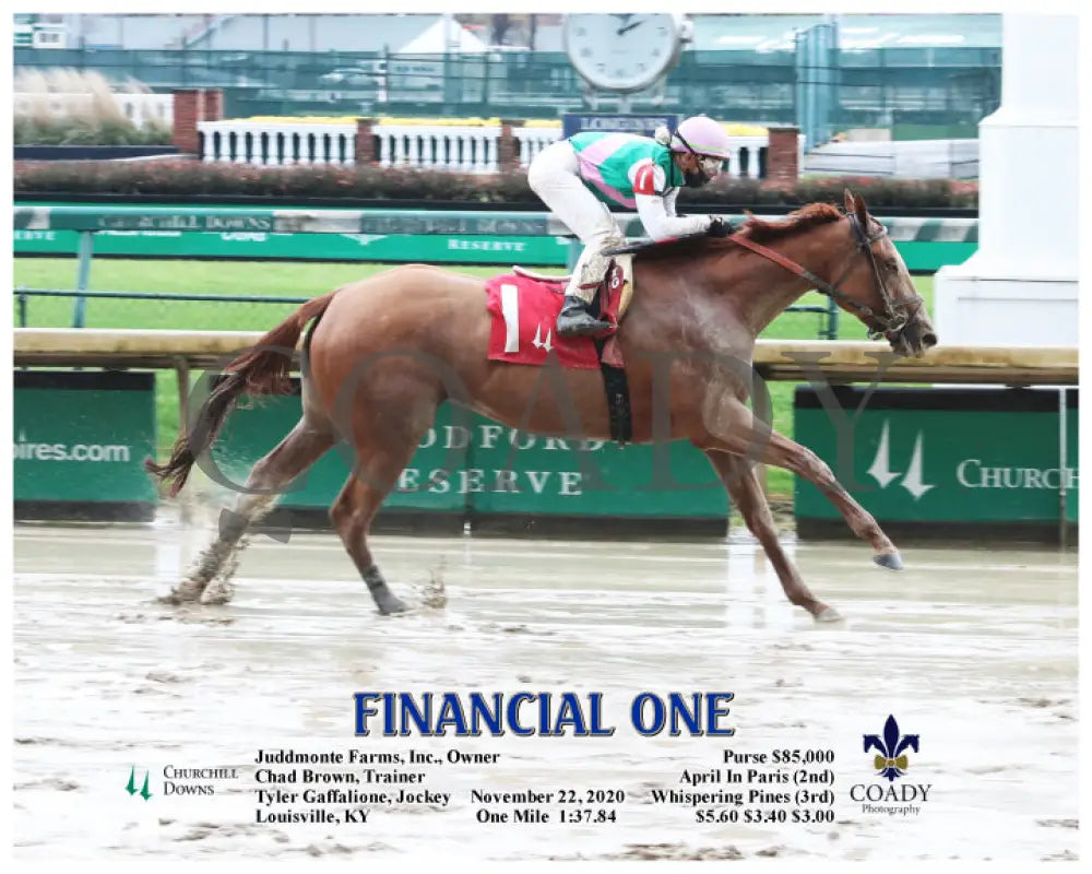 Financial One - 11-22-20 R03 Cd Action Churchill Downs