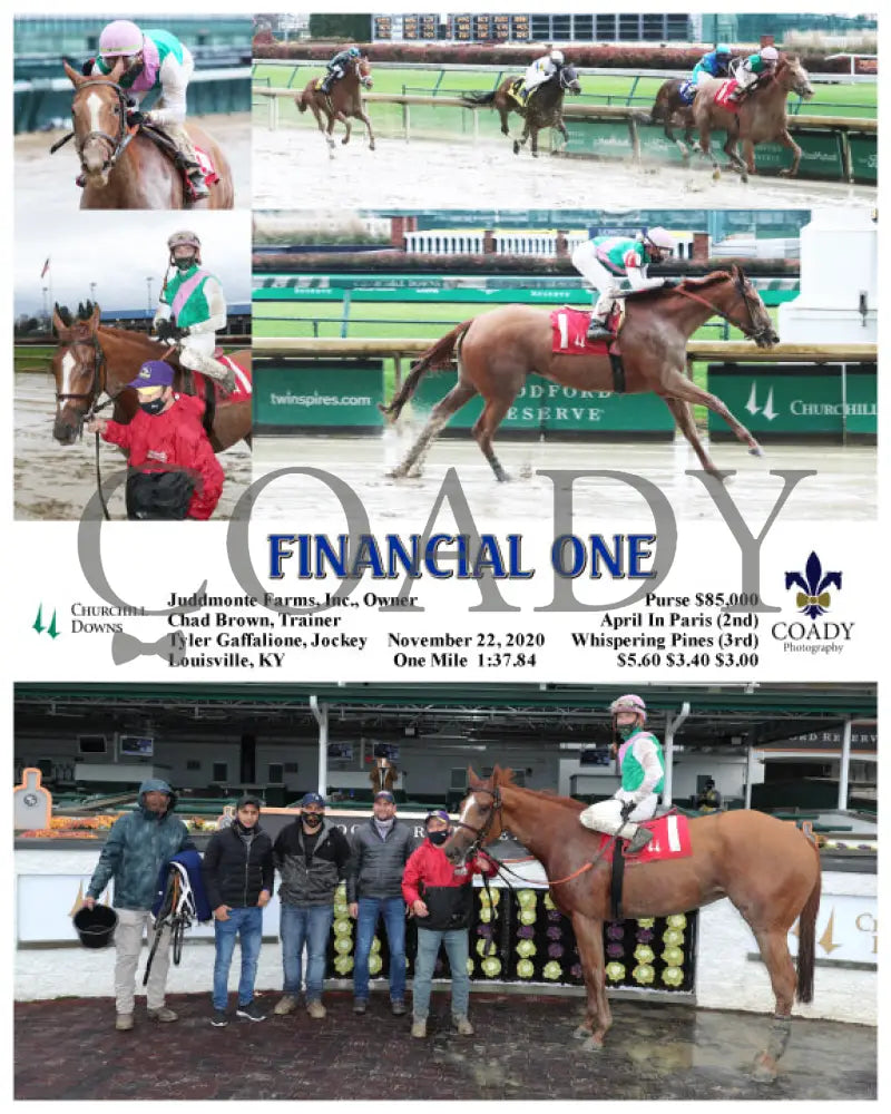 Financial One - 11-22-20 R03 Cd Churchill Downs