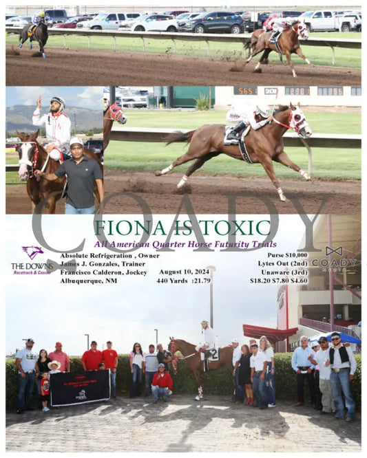Fiona Is Toxic - All American Quarter Horse Futurity Trials 08-10-24 R12 Alb Downs At Albuquerque