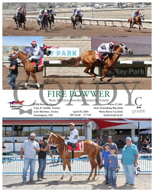 FIRE POWWER - New Mexico Breeders Futurity Trials - 04-25-25 - R04 - SRP SunRay Park