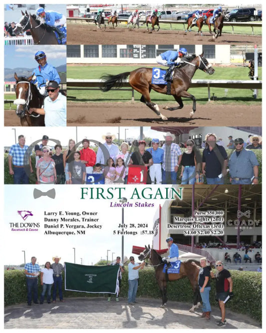 First Again - Lincoln Stakes 07-28-24 R10 Alb Downs At Albuquerque