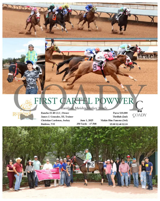 FIRST CARTEL POWWER - Ruidoso Maiden Stakes Trials - 06-01-25 - R01 - RUI Ruidoso Downs