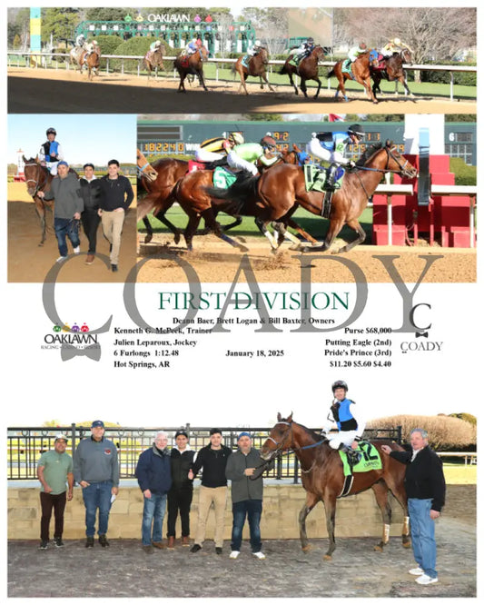 First Division - 01-18-25 R06 Op Oaklawn Park