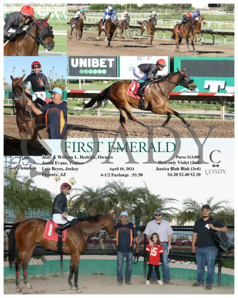 First Emerald - 04 - 10 - 24 R10 Tup Turf Paradise