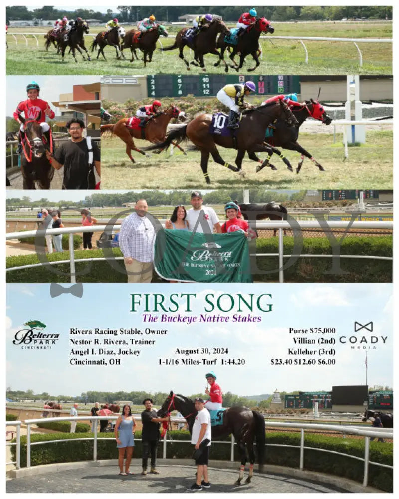 First Song - The Buckeye Native Stakes 08-30-24 R07 Btp Belterra Park
