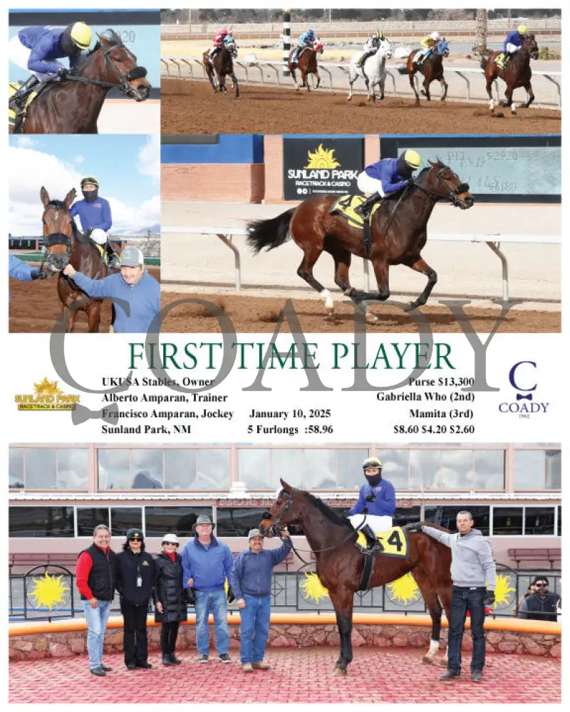 First Time Player - 01-10-25 R01 Sun Turfway Park