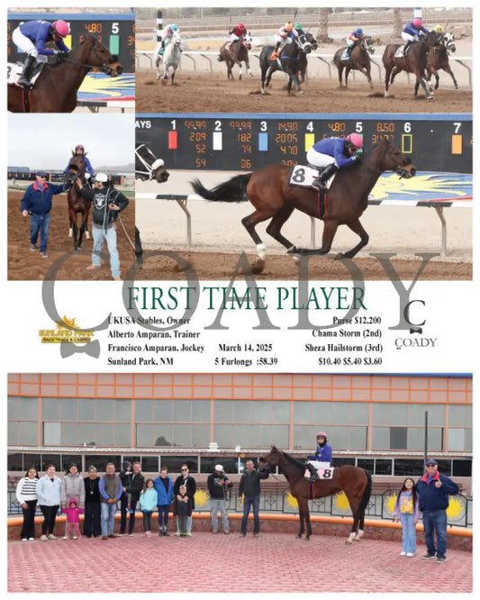 FIRST TIME PLAYER - 03-14-25 - R09 - SUN Sunland Park