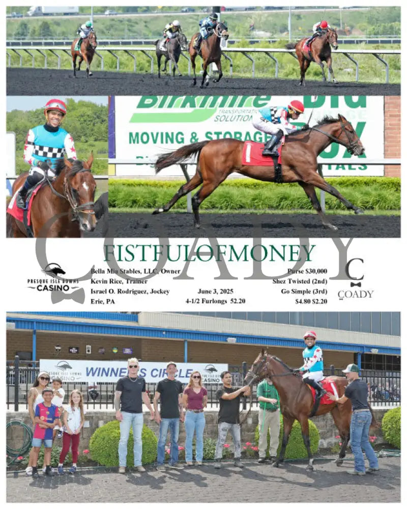 FISTFULOFMONEY - 06-03-25 - R01 - PID Presque Isle Downs
