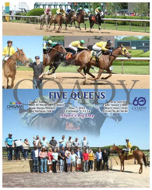Five Queens - 05-07-22 R06 Op Oaklawn Park