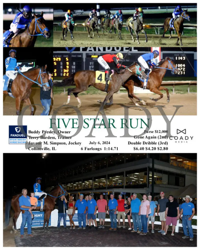 Five Star Run - 07-06-24 R05 Fan Fanduel Sportsbook Horse Racing