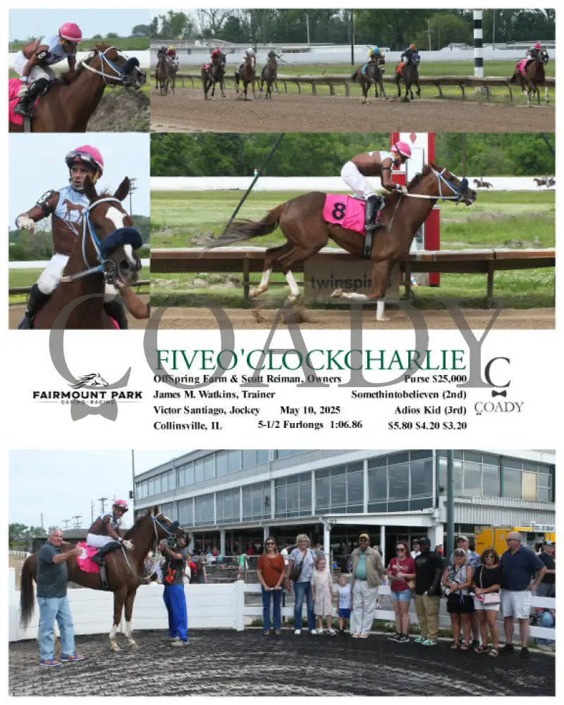 FIVEO’CLOCKCHARLIE - 05-10-25 - R08 - FP Fanduel Sportsbook Horse Racing