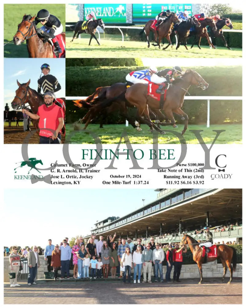 Fixin To Bee - 101924 Race 10 Kee Keeneland
