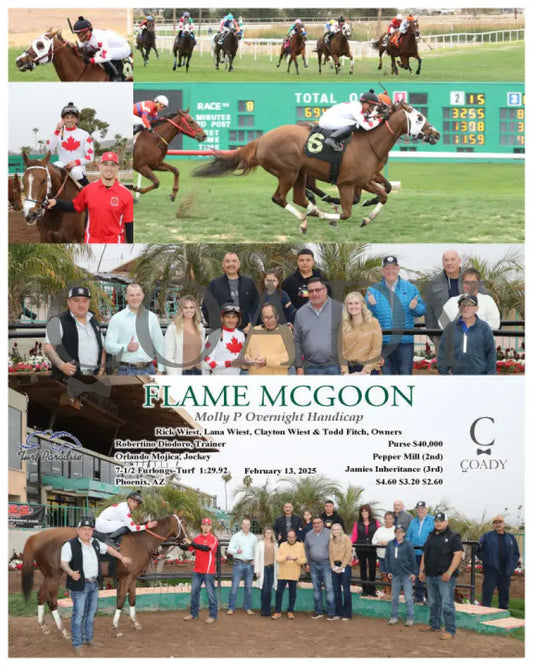 FLAME MCGOON - Molly P Overnight Handicap - 02-13-25 - R08 - TUP - Coady Media - Kurtis Coady Photography