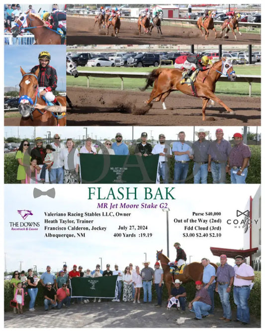 Flash Bak - Mr Jet Moore Stake G2 07-27-24 R12 Alb Downs At Albuquerque