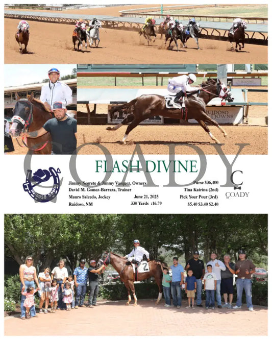 FLASH DIVINE - 06-21-25 - R06 - RUI Ruidoso Downs