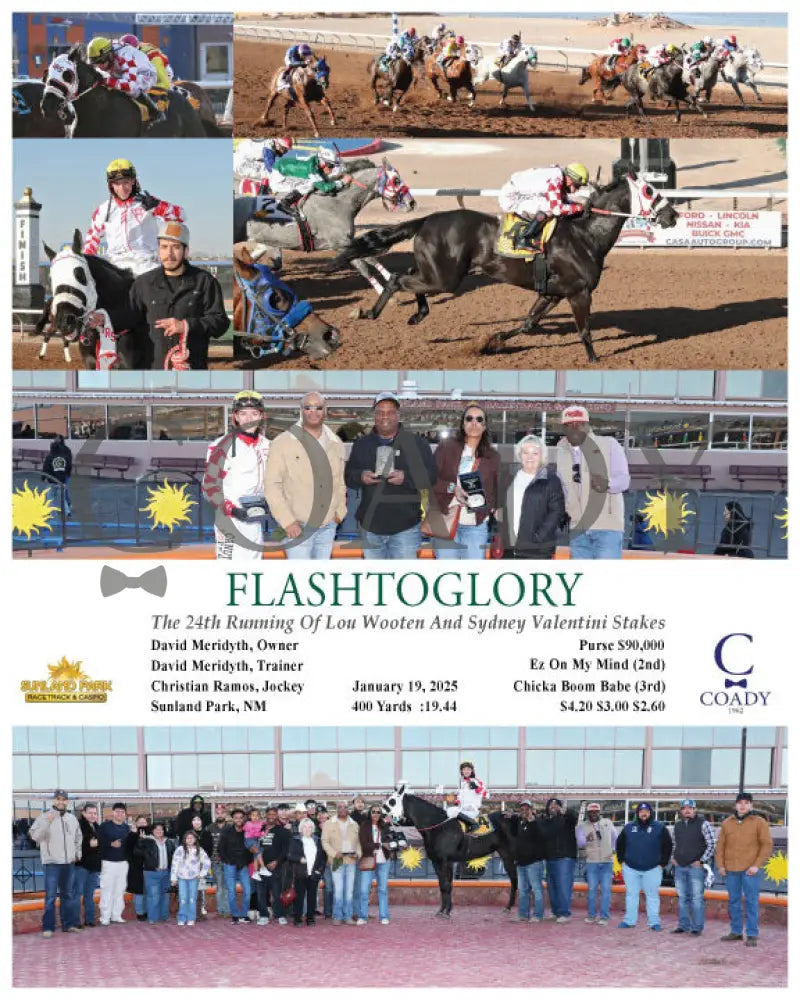 Flashtoglory - The 24Th Running Of Lou Wooten And Sydney Valentini Stakes 01-19-25 R08 Sun Turfway