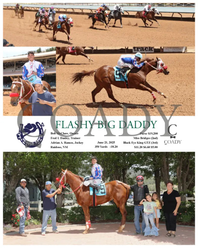 FLASHY BIG DADDY - 06-21-25 - R04 - RUI Ruidoso Downs