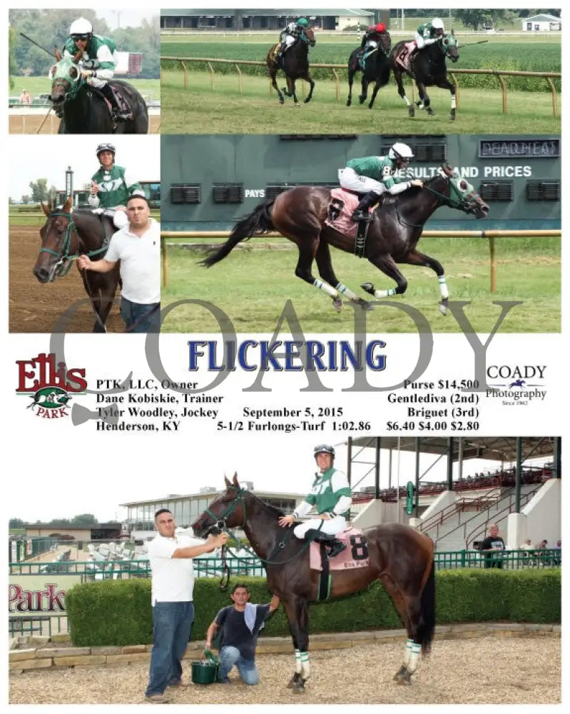 Flickering - 090515 Race 02 Elp Ellis Park