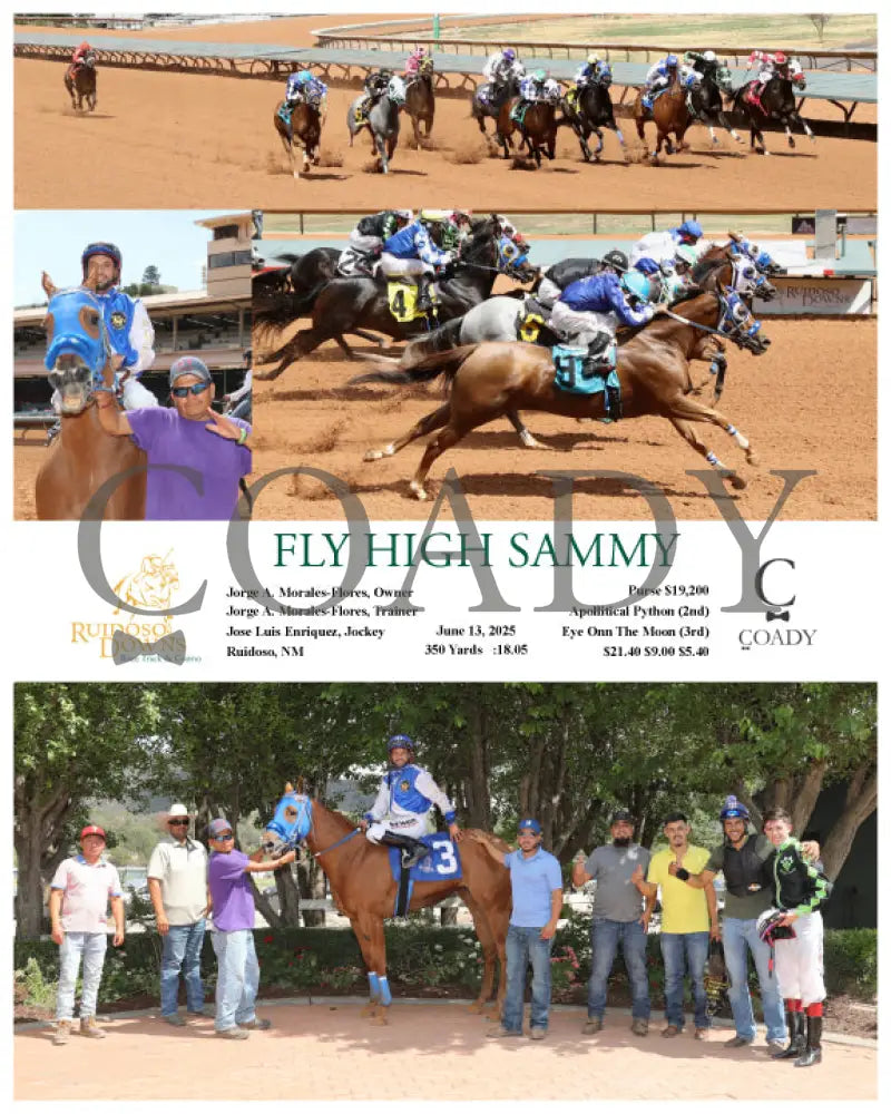 FLY HIGH SAMMY - 06-13-25 - R07 - RUI Ruidoso Downs