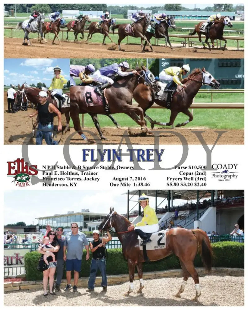 Flyin Trey - 080716 Race 02 Elp Ellis Park