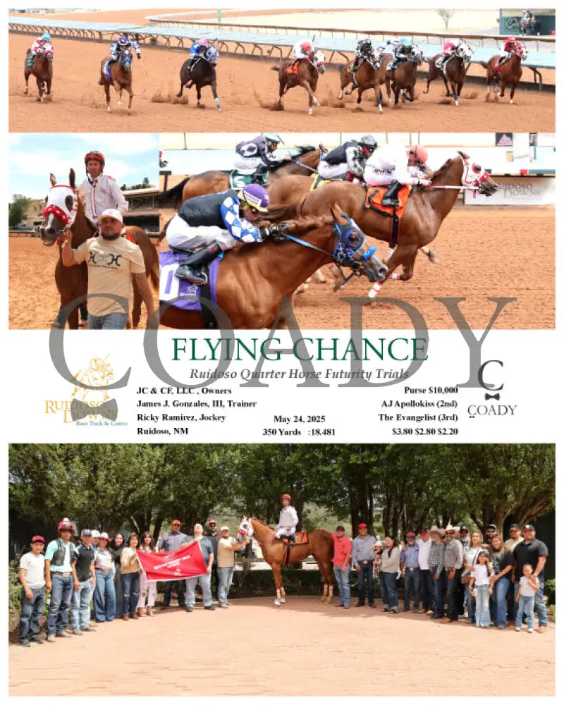 FLYING CHANCE - Ruidoso Quarter Horse Futurity Trials - 05-24-25 - R08 - RUI Ruidoso Downs