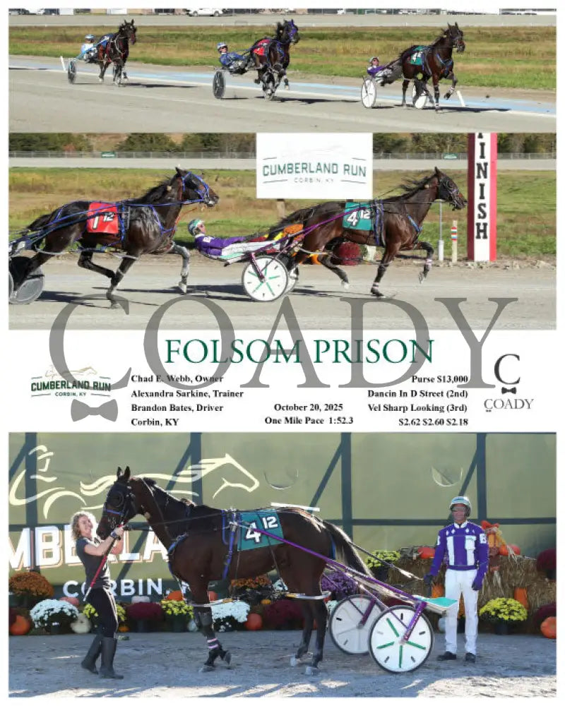 FOLSOM PRISON - 10-20-25 - R12 - CMR Presque Isle Downs