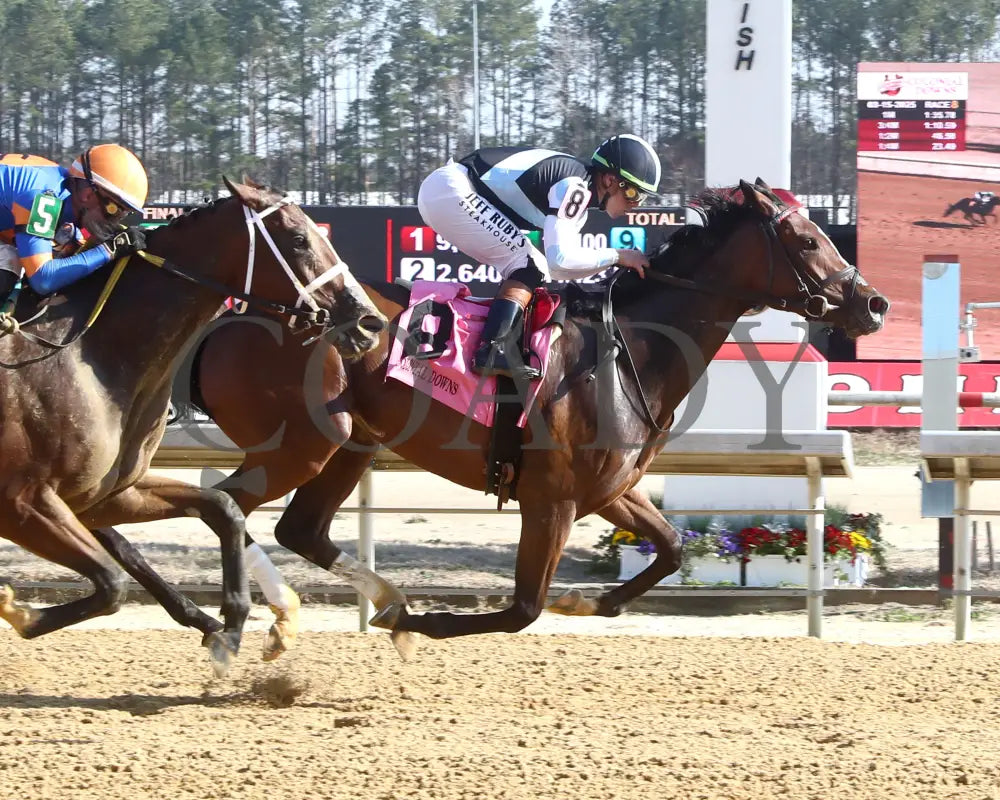 FONDLY - The Virginia Oaks - 1st Running - 03-15-25 - R08 - CNL - Finish 01 Colonial Downs