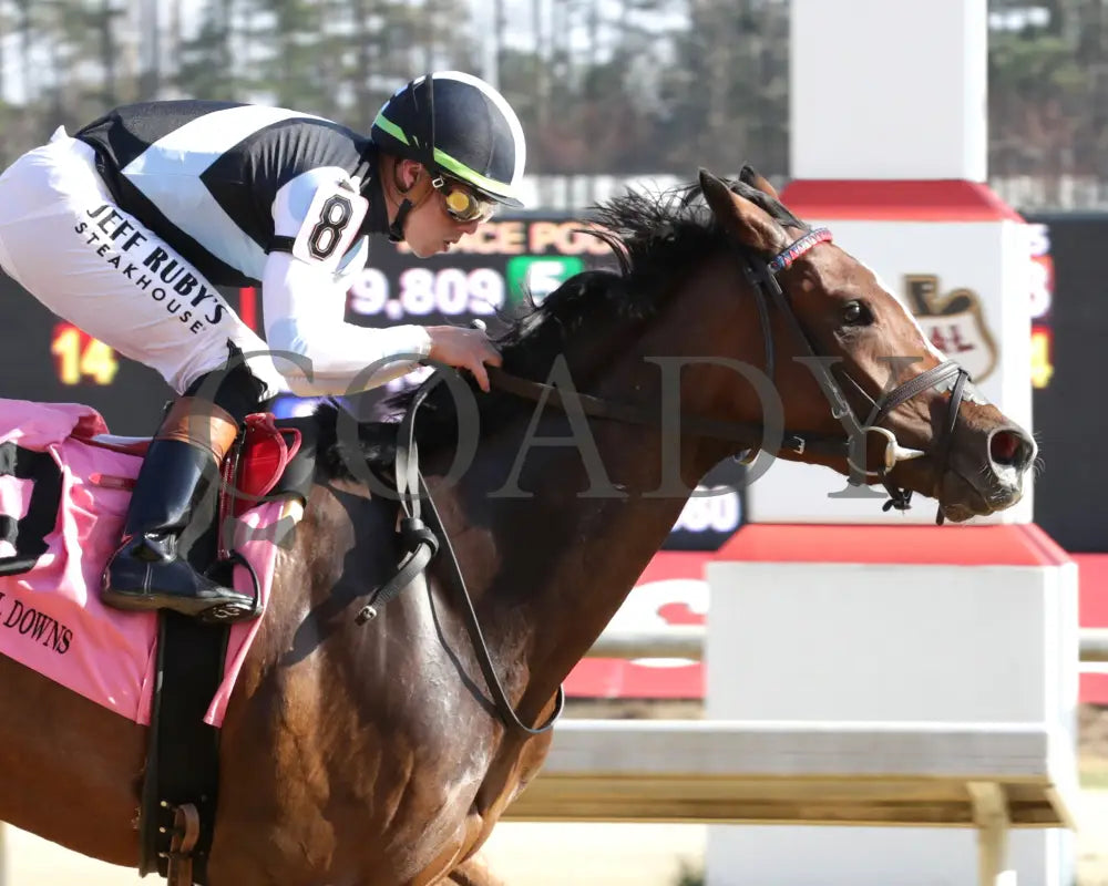 FONDLY - The Virginia Oaks - 1st Running - 03-15-25 - R08 - CNL - Finish 02 - Coady Media - Kurtis Coady Photography