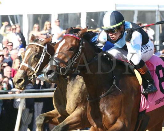 FONDLY - The Virginia Oaks - 1st Running - 03-15-25 - R08 - CNL - Inside Finish 03 - Coady Media - Kurtis Coady Photography