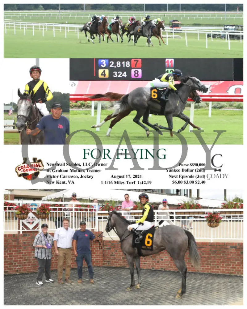For Flying - 08-17-24 R01 Cnl Colonial Downs