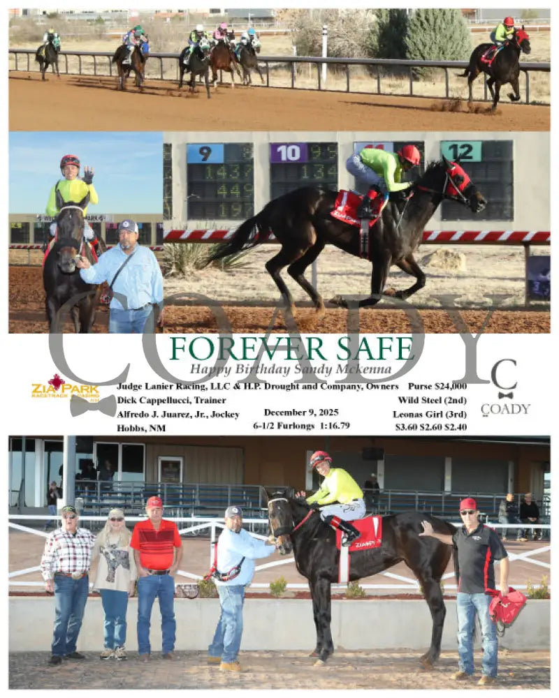 FOREVER SAFE - 5th Win of the day for Alfredo J. Juarez, Jr. - 12-09-25 - R09 - ZIA - Coady Media - Kurtis Coady Photography