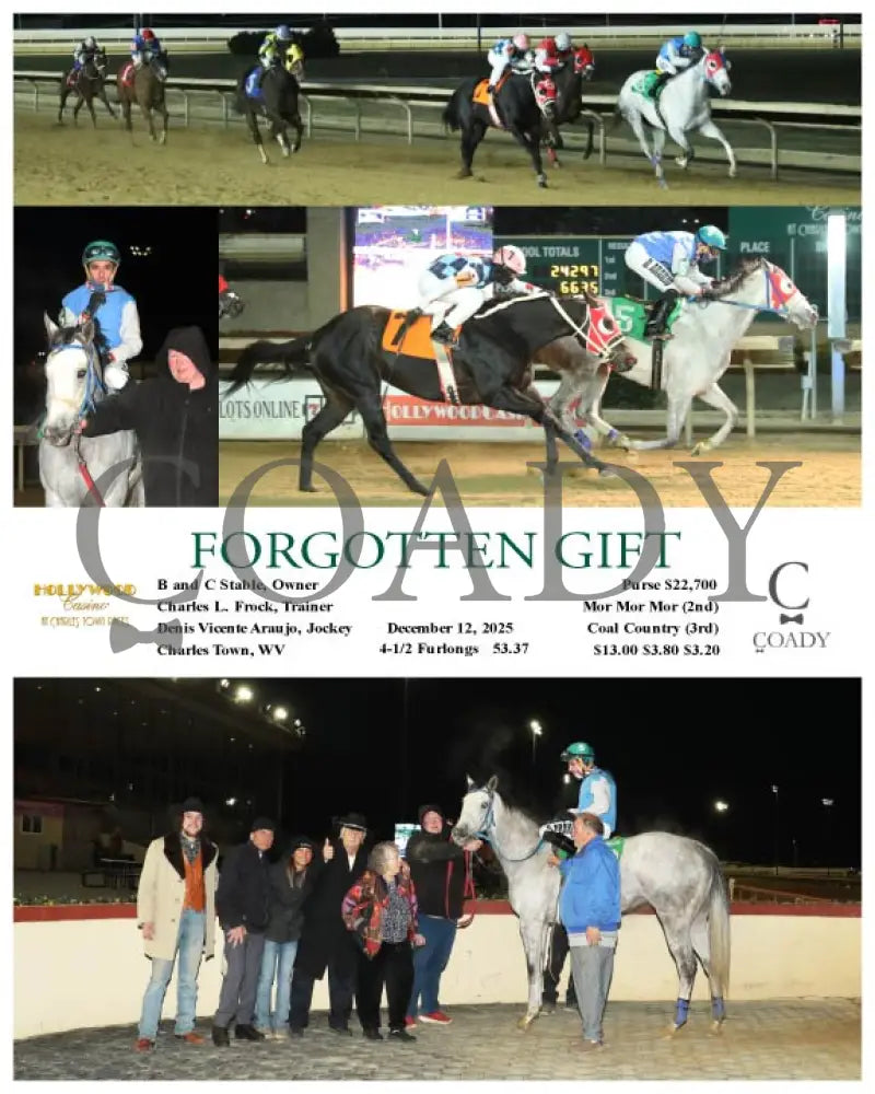 FORGOTTEN GIFT - 12-12-25 - R04 - CT Hollywood Casino at Charles Town Races