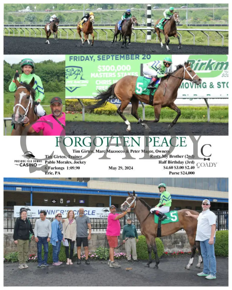 Forgotten Peace - 05-29-24 R03 Pid Presque Isle Downs