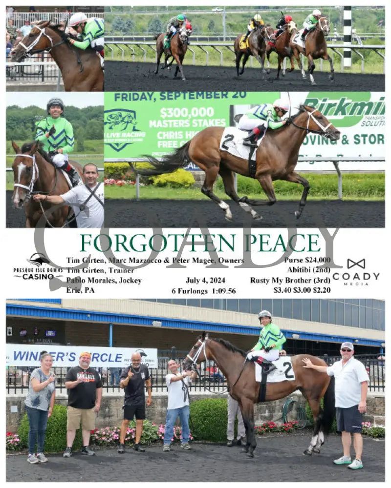 Forgotten Peace - 07-04-24 R01 Pid Presque Isle Downs