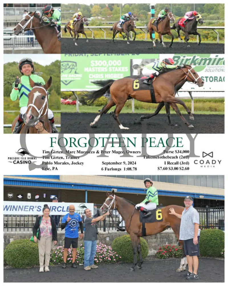Forgotten Peace - 09-09-24 R07 Pid Presque Isle Downs