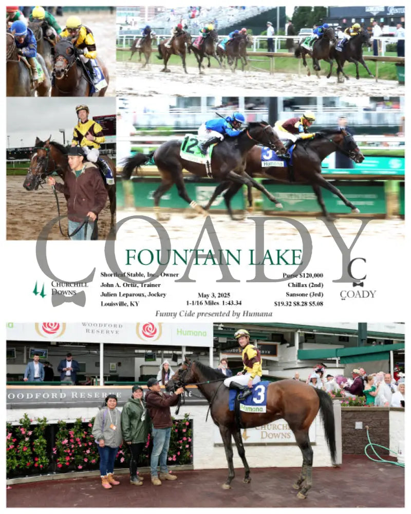 FOUNTAIN LAKE - 050325 - Race 01 - CD Churchill Downs