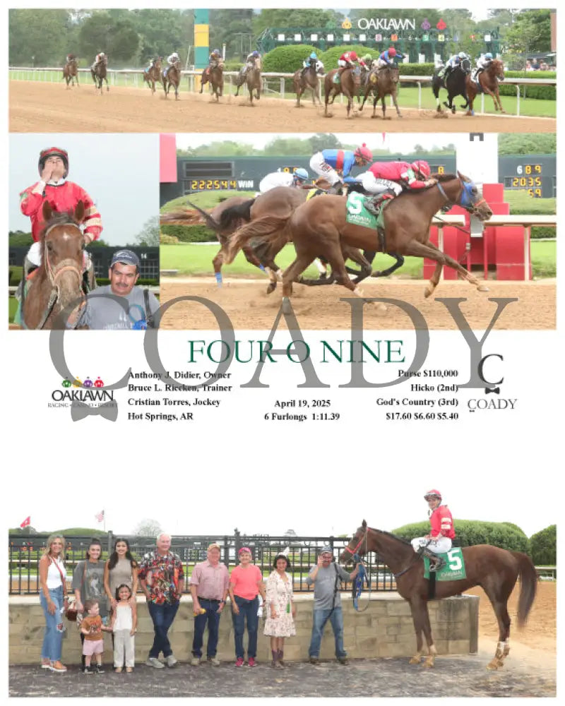 FOUR O NINE - 04-19-25 - R09 - OP Oaklawn Park