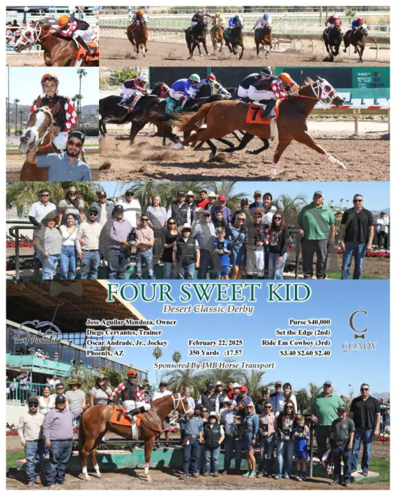 FOUR SWEET KID - Desert Classic Derby - 02-22-25 - R01 - TUP Turf Paradise
