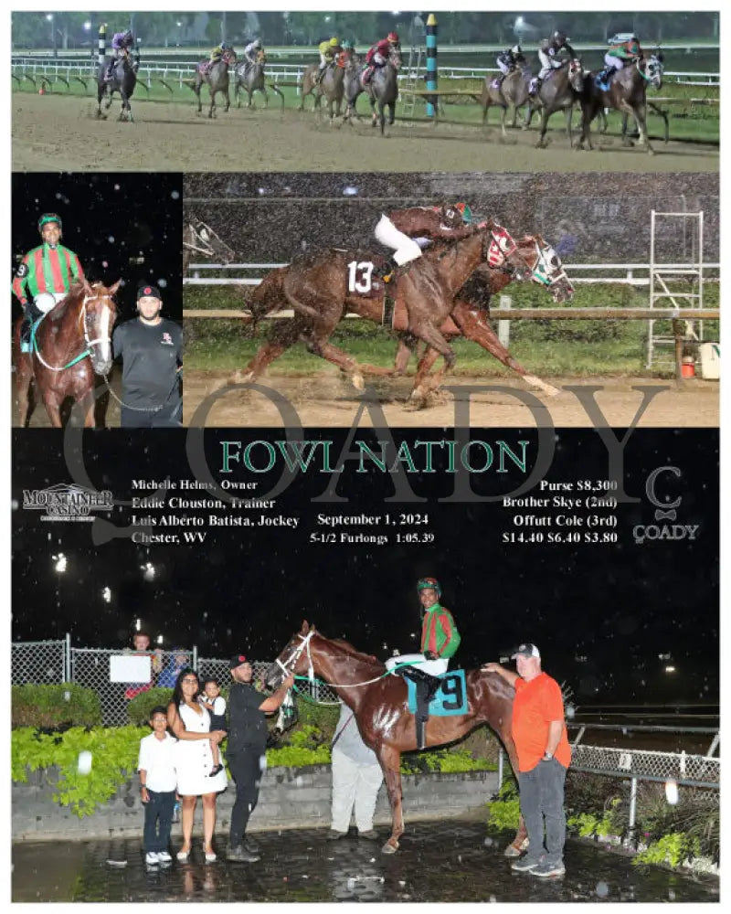 Fowl Nation - 09-01-24 R08 Mnr Mountaineer Park